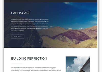 Custom Website Landscape Design Services Page