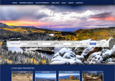 Mobile Responsive Western Colorado Real Estate Website