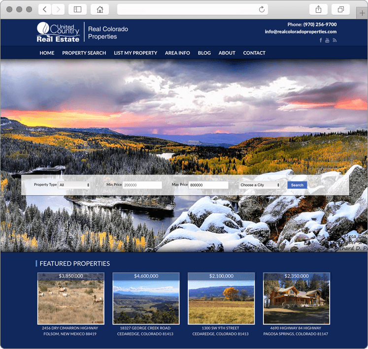 Main Homepage Web Design