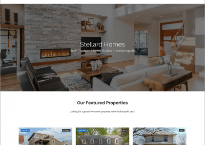 Indianapolis Custom Home Builder Website Design