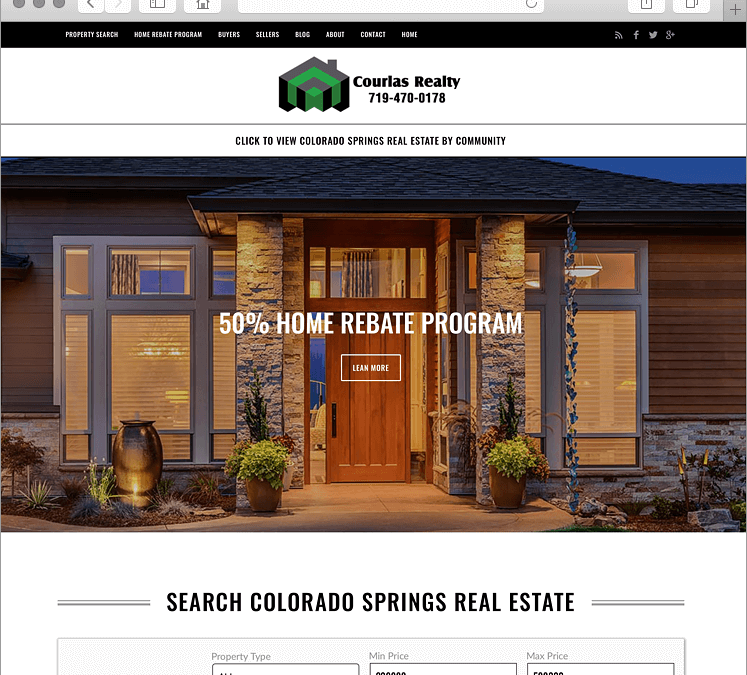 Mobile Responsive Colorado Springs Real Estate Website Design