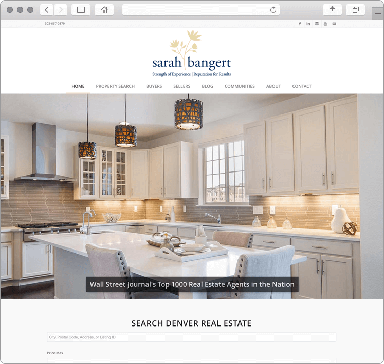 Custom Responsive Denver Real Estate Web Design