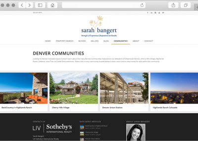 Custom Designed Denver Community Pages