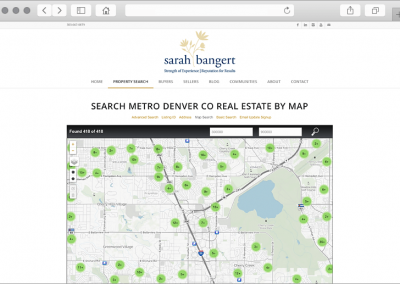 Interactive IDX Search by Map Page