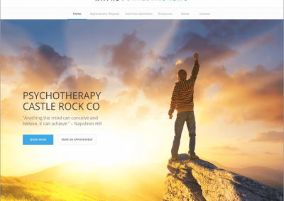 Colorado Psychotherapist Custom Web Site Design