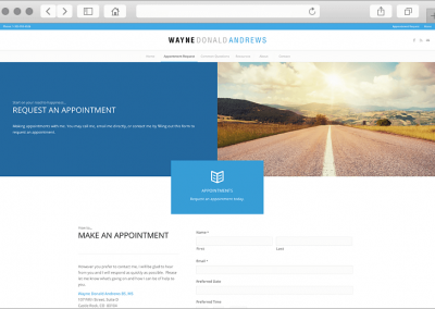 Colorado Therapist Web Design Appointments Page
