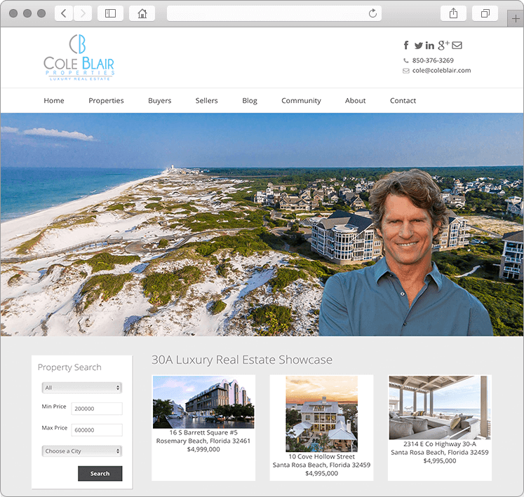 Florida Mobile Responsive Real Estate Web Design