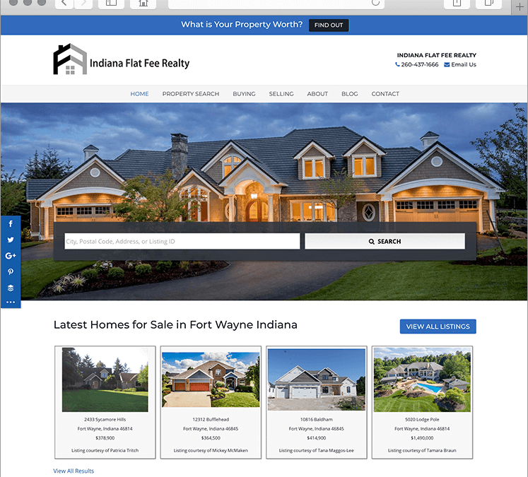 Custom Indiana Real Estate Website Design