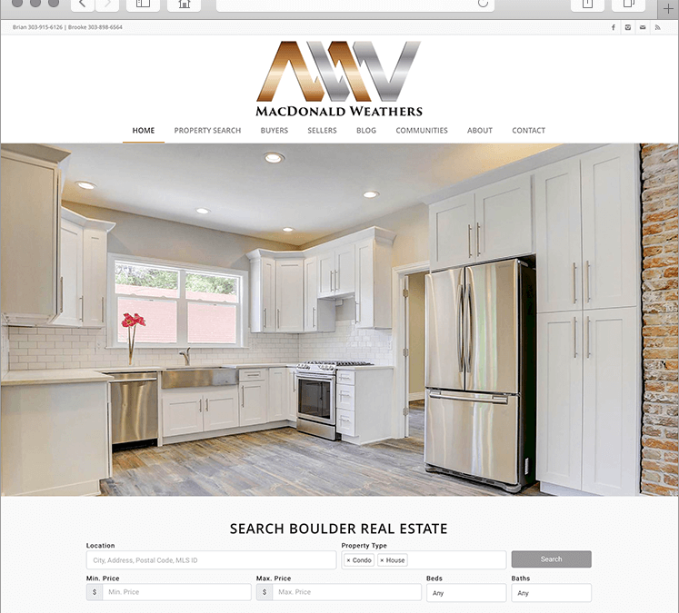 Custom Boulder Colorado Real Estate Web Design