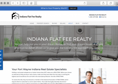 Custom Indiana Real Estate Website Design About Page