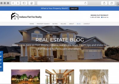 Custom Indiana Real Estate Web Design Blog Section