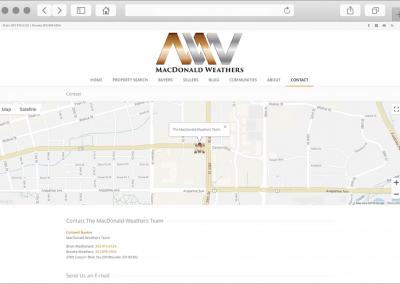 Custom Boulder Real Estate Web Design Contact Page