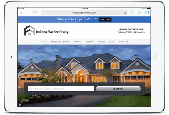 Indiana real estate website design
