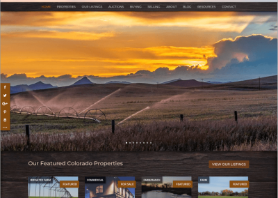 Custom Colorado Homes, Farms, Ranches & Land Website