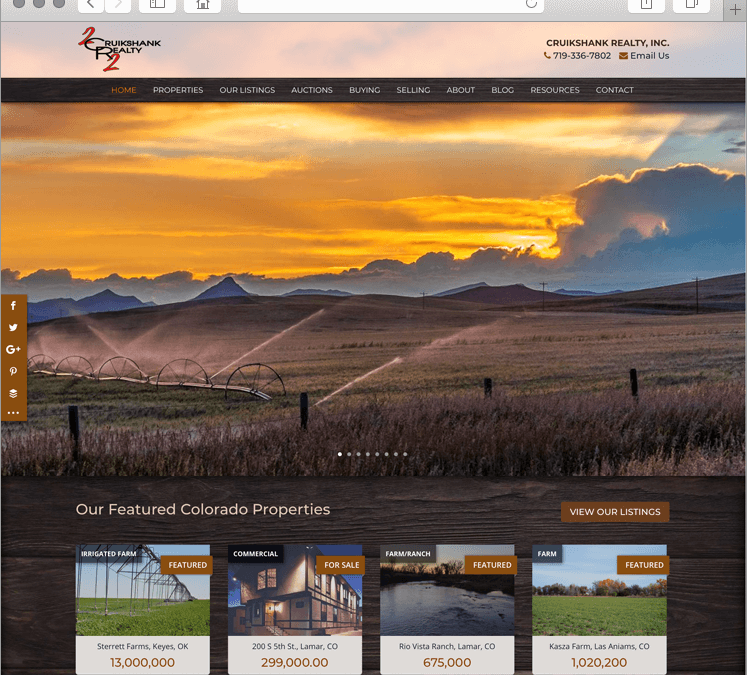Custom Colorado Homes, Farms, Ranches & Land Website