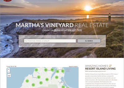 Martha’s Vineyard Real Estate Custom Web Design