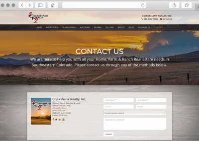 Custom Design Contact page