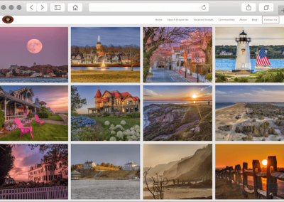 Custom Gallery Page for Martha's Vineyard Photographer