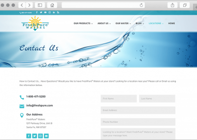 FreshPure Water Contact Page