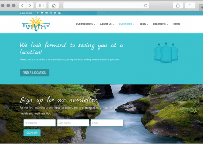 FreshPure Waters Find a Location Page