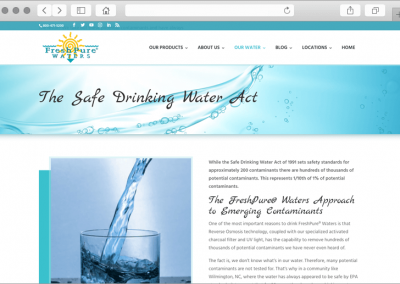 FreshPureWaters Safe Drinking Water Act Page