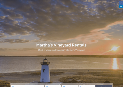 Martha’s Vineyard Vacation Home Rental Custom Website Design