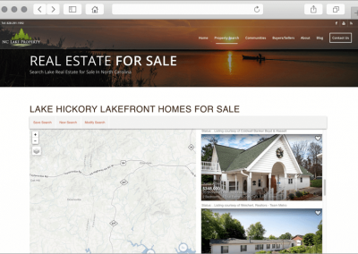 NC Lake Property IDX Map Search Results