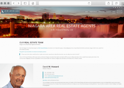 DW Howard Realty - Real Estate Agent Section