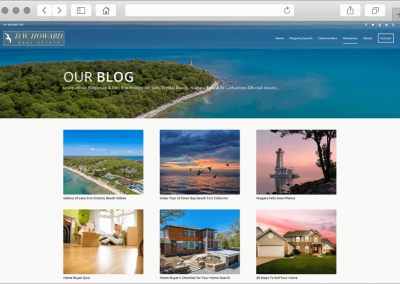 DW Howard Realty Website Custom Designed Blog