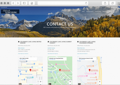 Colorado Luxe Living Contact Page