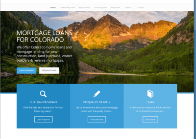 Colorado Mortgage Company Custom Website Design