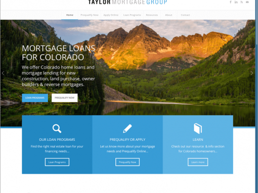 Colorado Mortgage Company Custom Website Design