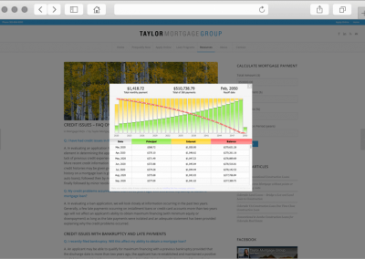 Mortgage Calculator Chart Detail