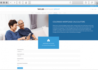 Mortgage Calculator Page