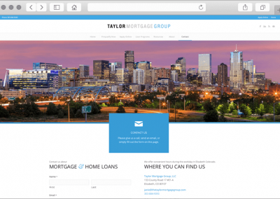 Mortgage Company Contact Page