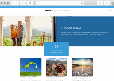 Mortgage Company Customer Reviews Page