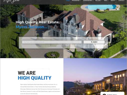 Dallas Texas Luxury Real Estate Website Design