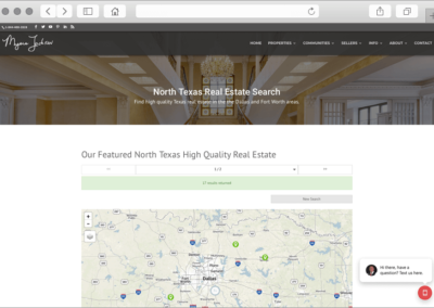 Texas Real Estate Website Featured Listings Page