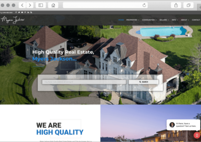 Texas Real Estate Website Custom Home Page