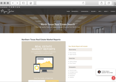 Texas Website IDX Real Estate Market Reports