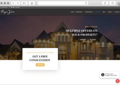 Texas Real Estate Auctioneer Broker Custom Website Multiple Offer Management Page