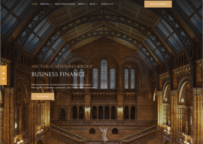 Gold and Investments, Business Funding Website Design