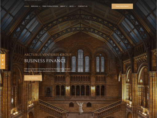 Gold and Investments, Business Funding Website Design