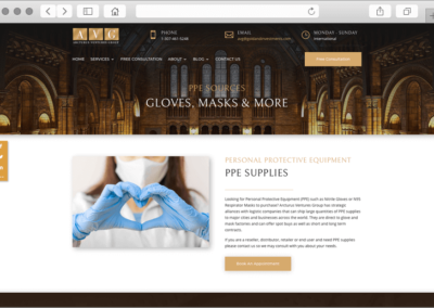 Arcturus Ventures Group PPE Gloves & Masks Page