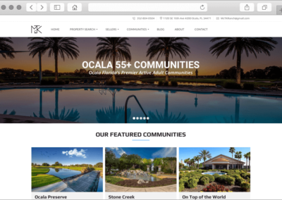 Ocala Florida Custom Designed Community Pages