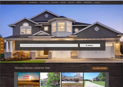 Custom Iowa & Nebraska Real Estate Company Website Design