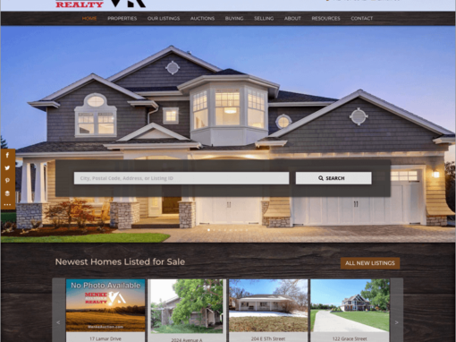 Custom Iowa & Nebraska Real Estate Company Website Design