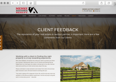 Custom Client Testimonials Page