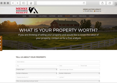 Custom Home and Property Valuation Page