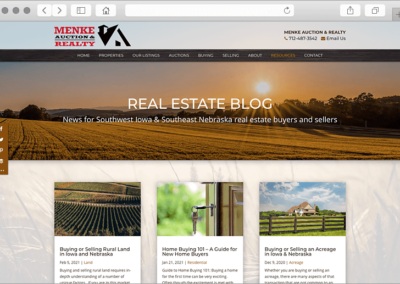 Custom Real Estate Blog Design